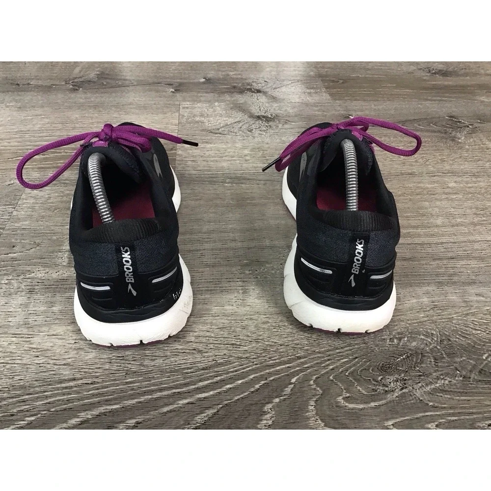 Brooks Trace Shoes Womens Size 11 B Black Purple Running Sneakers 1203511B021